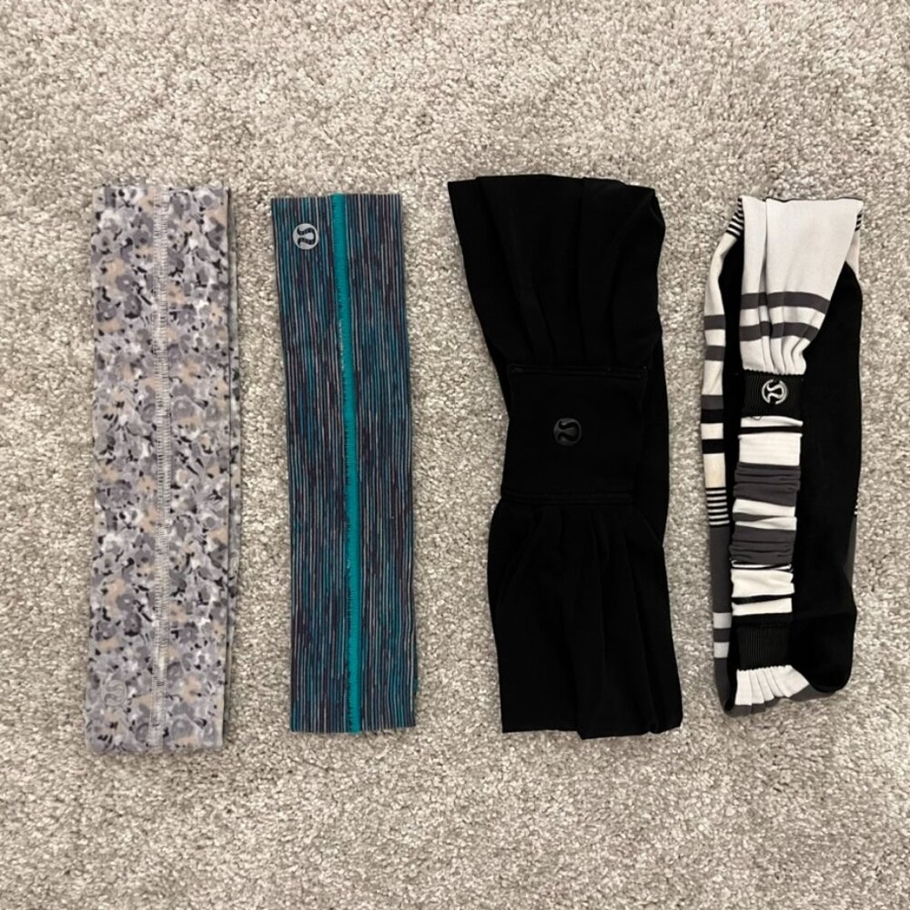 BUNDLE of 4 Lululemon Headbands